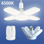 Bombilla LED E27 28W Plegable Forma Ventilador - Luz Blanca 6500K