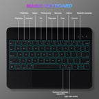 GOOJODOQ Magic Keyboard for iPad 10th 10.9 A16 11th Gen keyboard Case Multi-Touch trackpad with Backlight