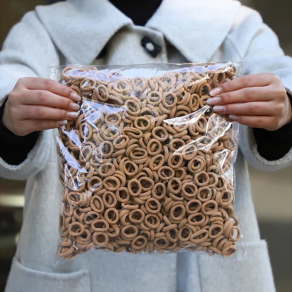 Ligas Cabello Nylon 50 Piezas - Colores Elásticas Niñas Mujer