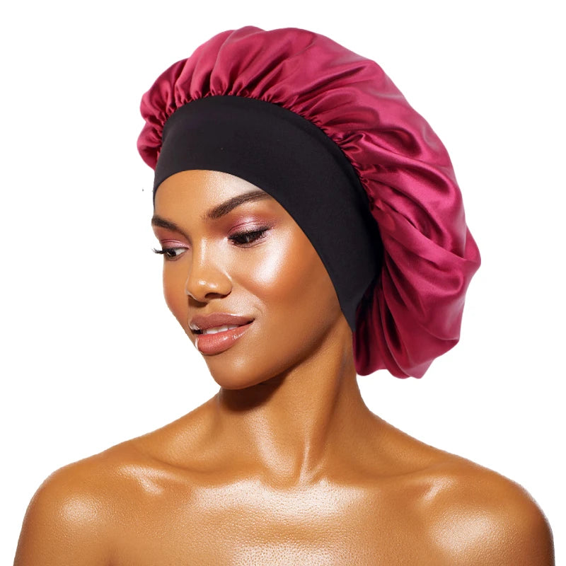Gorro Satín para Dormir - Protección Cabello Noche Mujer