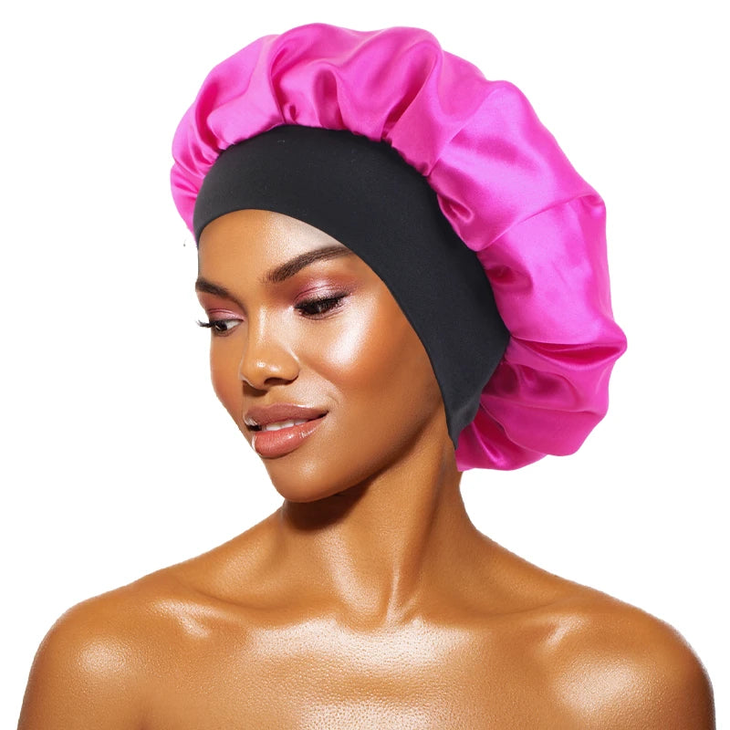 Gorro Satín para Dormir - Protección Cabello Noche Mujer