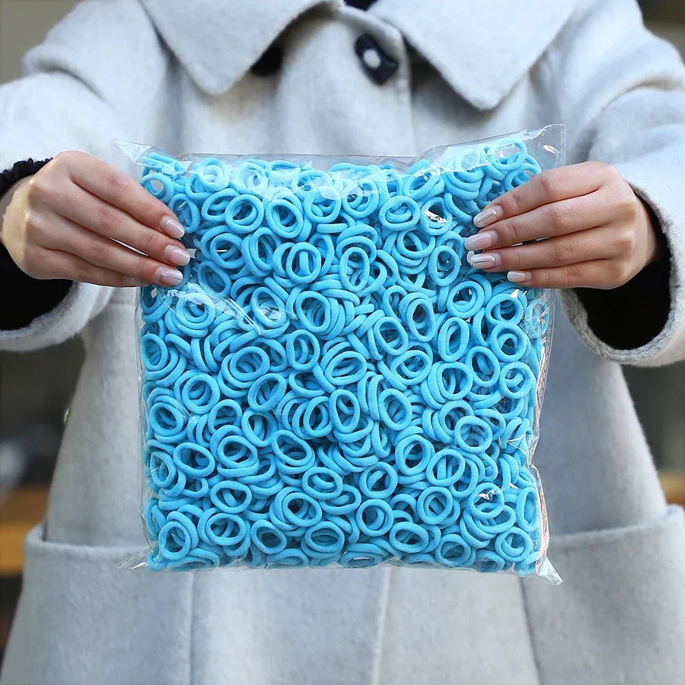 Ligas Cabello Nylon 50 Piezas - Colores Elásticas Niñas Mujer