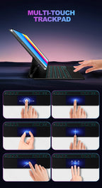 GOOJODOQ Magic Keyboard for iPad 10th 10.9 A16 11th Gen keyboard Case Multi-Touch trackpad with Backlight