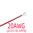 Cable Eléctrico 2 Pines Cobre - 18/20/22/24/26 AWG LED Strip