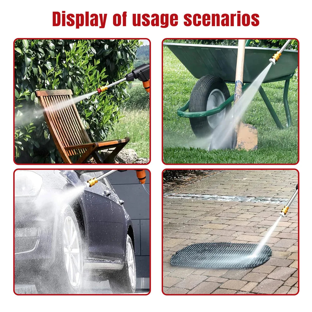 Pistola Agua Alta Presión 48V Batería Litio - 30Bar Portátil