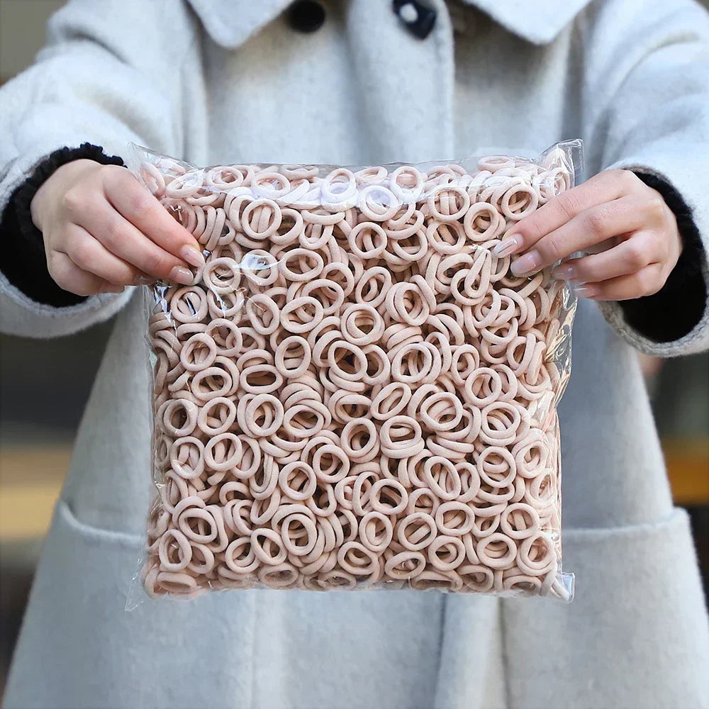 Ligas Cabello Nylon 50 Piezas - Colores Elásticas Niñas Mujer