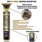 Cortadora Cabello T9 Eléctrica - Máquina Rasurar Barba 0mm Barbería