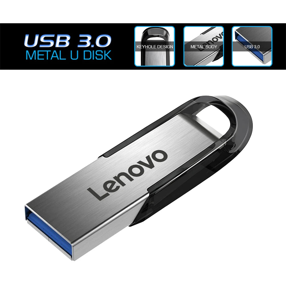 Lenovo Flash Drives 2TB Usb 3.0 Mini High Speed Metal Pendrive 1TB 512GB Stick Portable Drive Waterproof Memoria Storage U Disk