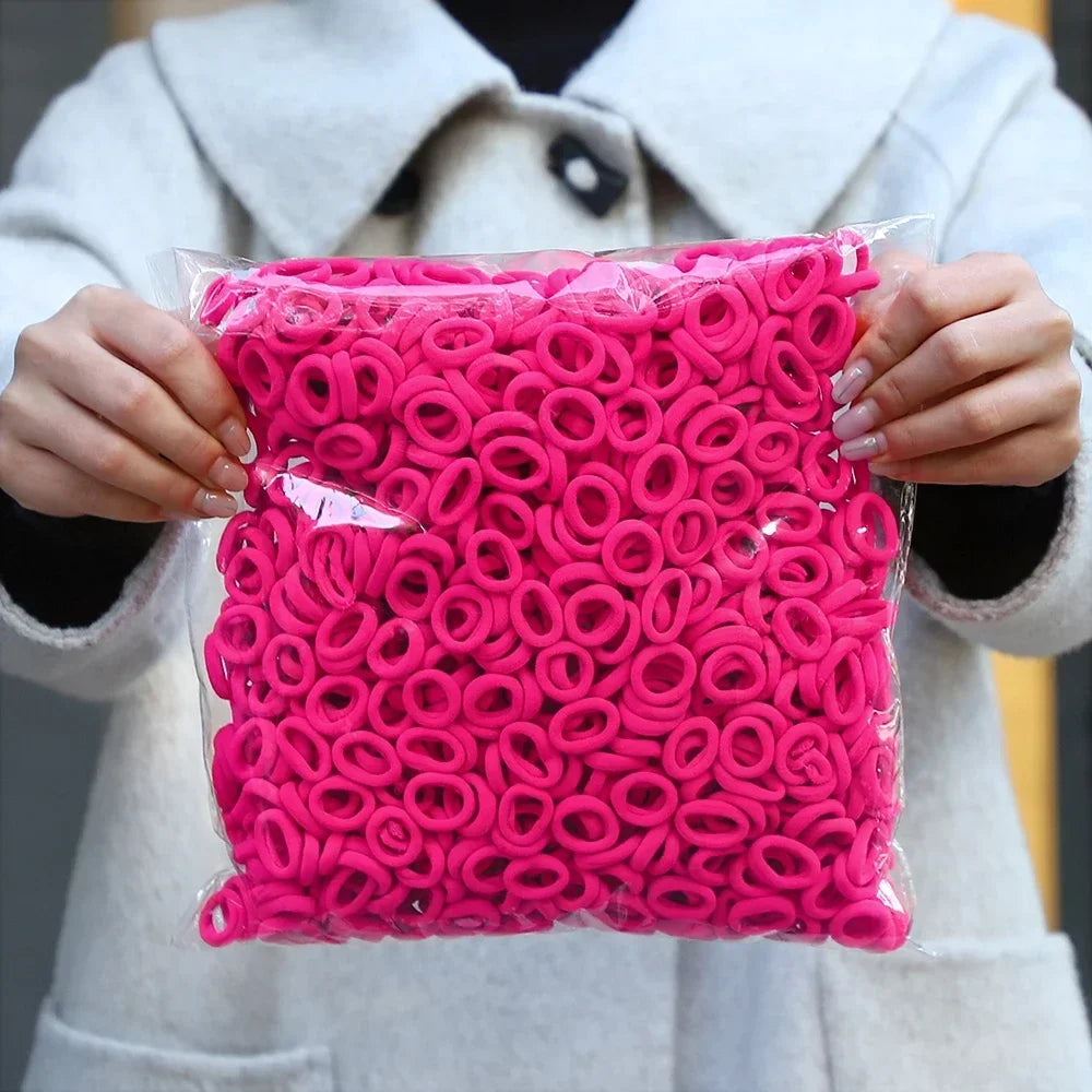 Ligas Cabello Nylon 50 Piezas - Colores Elásticas Niñas Mujer