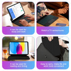 GOOJODOQ Magic Keyboard for iPad 10th 10.9 A16 11th Gen keyboard Case Multi-Touch trackpad with Backlight