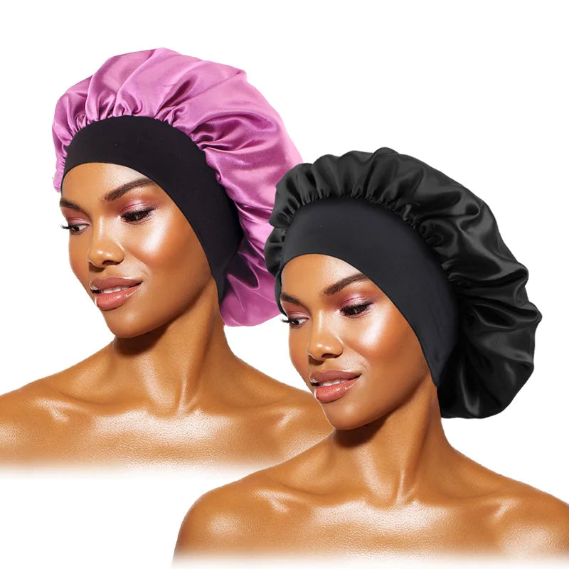 Gorro Satín para Dormir - Protección Cabello Noche Mujer