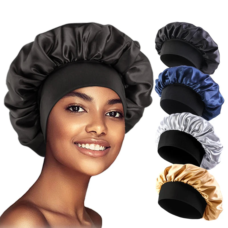 Gorro Satín para Dormir - Protección Cabello Noche Mujer