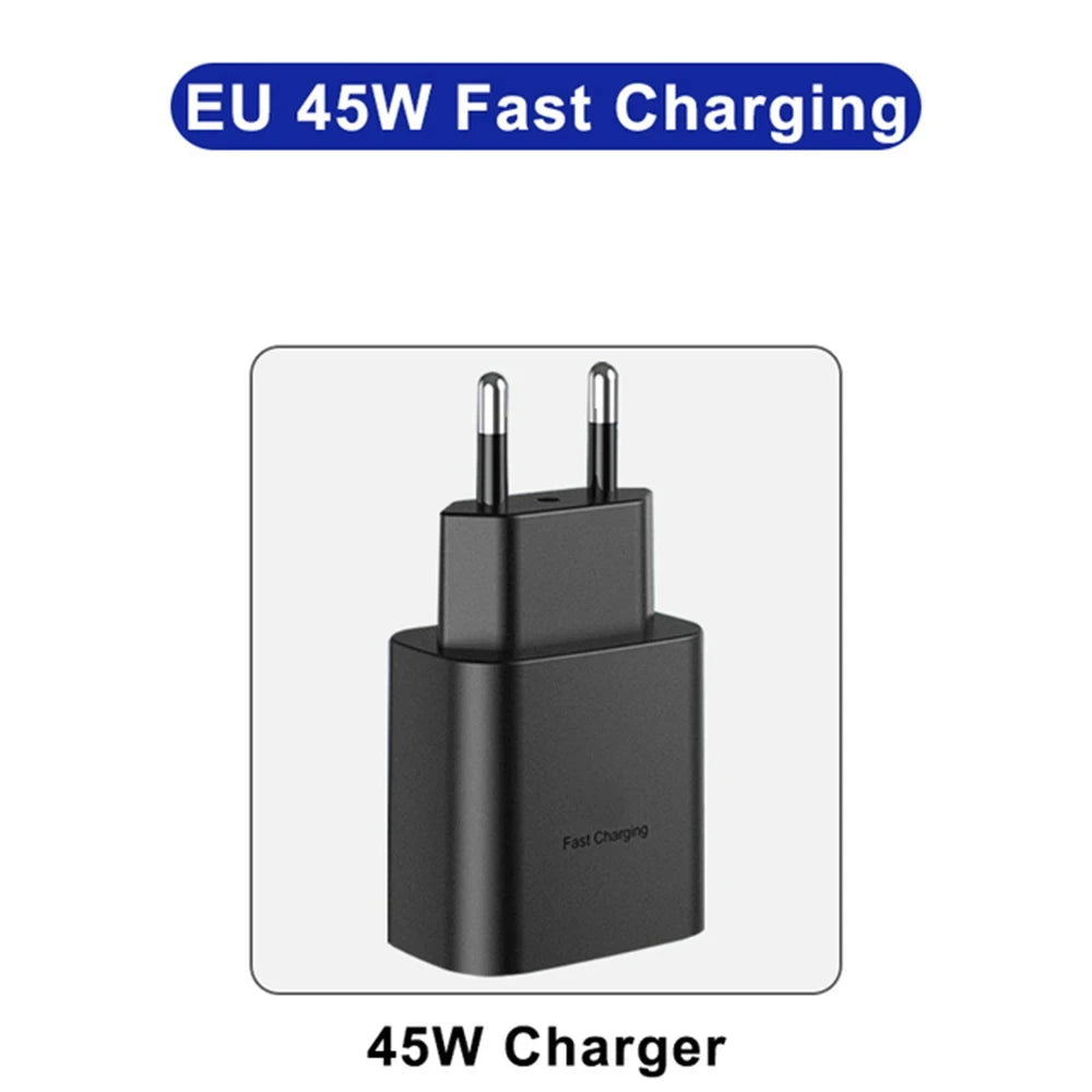 Cargador Rápido 45W PD USB-C - Samsung S22 S23 Ultra Note