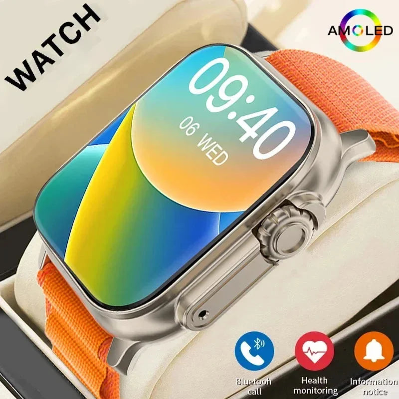 Smartwatch LAXASFIT Bluetooth - Monitor Ritmo Cardíaco Android iOS
