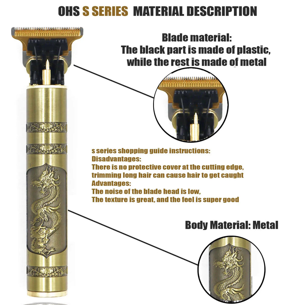 Cortadora Cabello T9 Eléctrica - Máquina Rasurar Barba 0mm Barbería