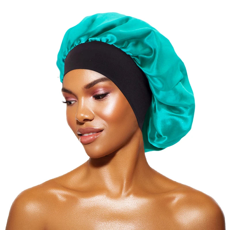 Gorro Satín para Dormir - Protección Cabello Noche Mujer