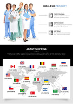Niaahinn Nursing Scrubs Jackets Long Sleeve Professional Nurse Scrubs Uniforms Pharmacy Jacket Zipper Coat Outdoor Work Uniforms