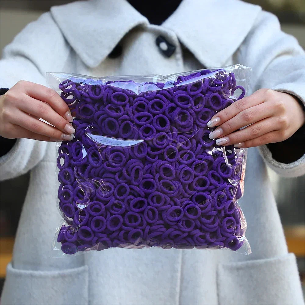 Ligas Cabello Nylon 50 Piezas - Colores Elásticas Niñas Mujer