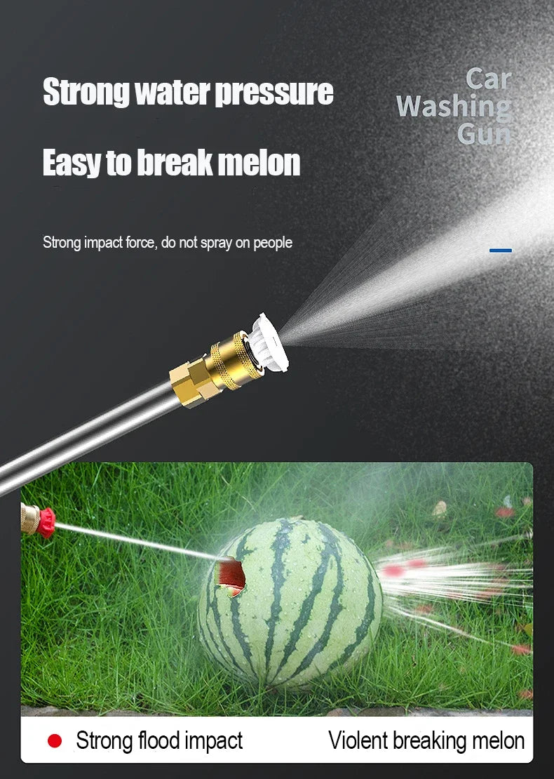 Lavadora Alta Presión Inalámbrica 60Bar 21V - Pistola Portátil